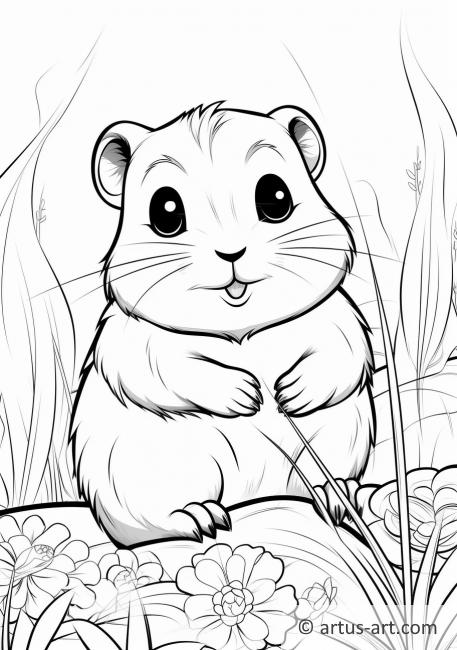 Lemming Coloring Page For Kids